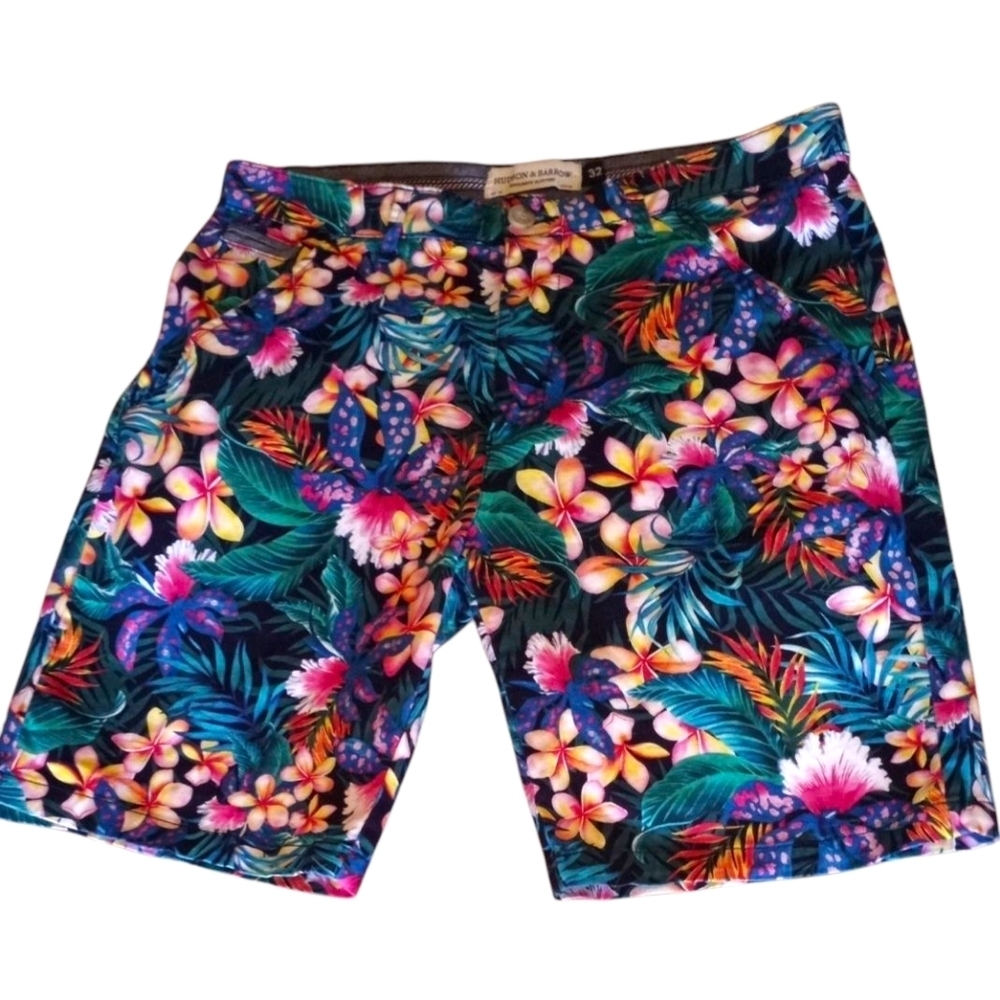 Hudson & Barrow NYC Gentlemen's Outfitters Cotton Tropical Shorts Men Size 32